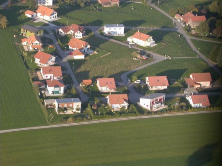 Quartier de la Petite Croix_Billens, photo pas récente car actuellement entièrement construit